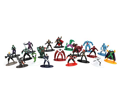 Jada Toys Marvel-Juego Figuras coleccionables, diseño de Ola 4, 20 Unidades, 4 cm, Multicolor (253225016)