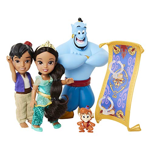Jakks Pacific- Set Figuras Disney Princess Personajes aladdín, Multicolor, 20cm (86183-2L)
