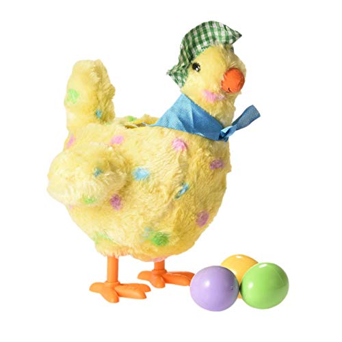 Jayehoze SHEDE Juguete De Gallina Que Pone Huevos Muñeco De Peluche Electrónico Divertido Juguetes De Peluche De Gallina Móvil Musical Regalo para Niños Durable Expert