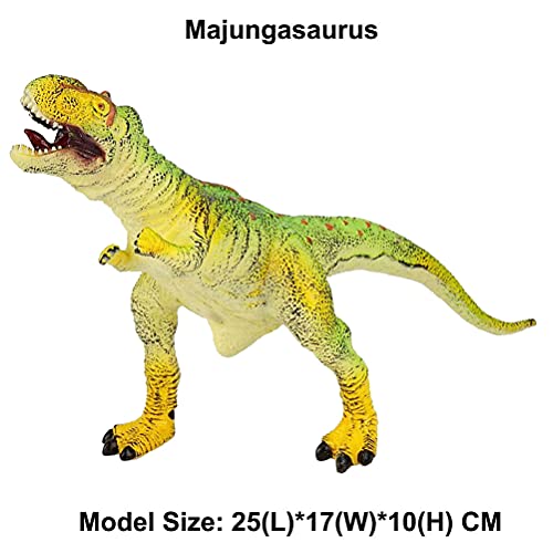 JOKFEICE Juguetes de Dinosaurios Figuras realistas de Dinosaurios de Vinilo Majungasaurus Proyecto de Ciencia Juguetes educativos para Aprendizaje Regalo de cumpleaños(Relleno de algodón)