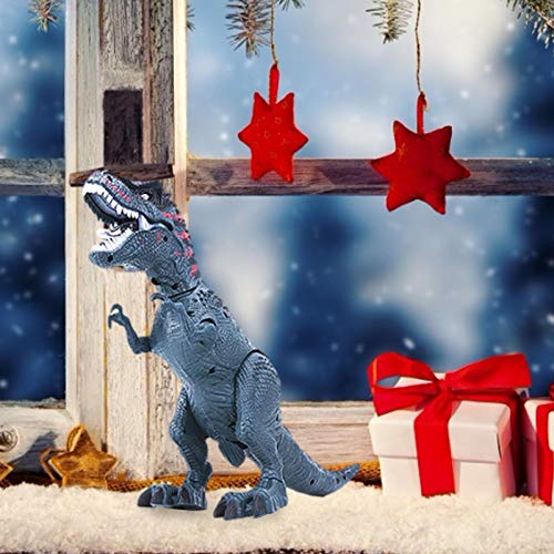 JooDaa Juguete de Dinosaurio simulación eléctrica Tyrannosaurus Rex Caminando y Puesta de Huevos Modelo de Dinosaurio de proyección