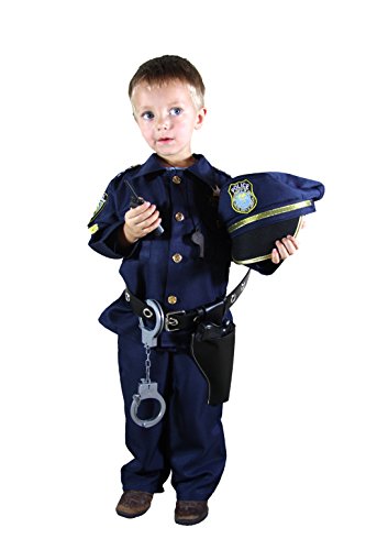 Joyin Toy Traje de Oficial de policía de Lujo y personificación Kit (niño) Azul Marino