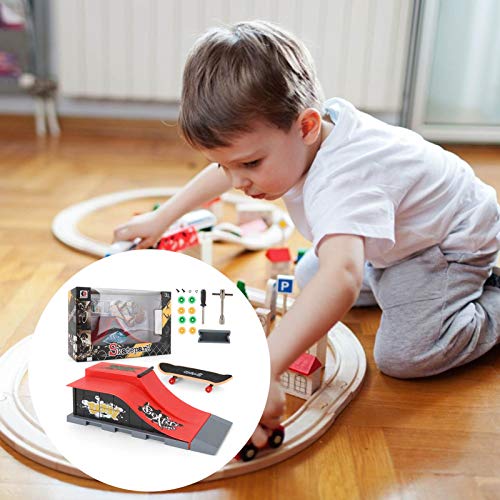 Juguete De Skate, Mini Monopatín De Dedo, Kit De Skate Park Con Accesorios De Rampa, Accesorios De Mini Rampa, Kit De Inicio De Pieza De Rampa De Diapasón, Juguete Creativo De Acción Con Los Dedos