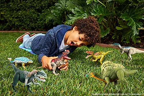 Jurassic World Ataque Rugido Ankylosaurus Dinosaurio articulado con sonidos, figura de juguete para niños Mattel GWY27