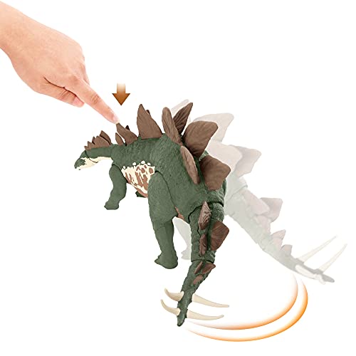 Jurassic World Dinosaurio Stegosaurus Escapista Figura articulada de juguete que escapa de su jaula (Mattel GWD62)