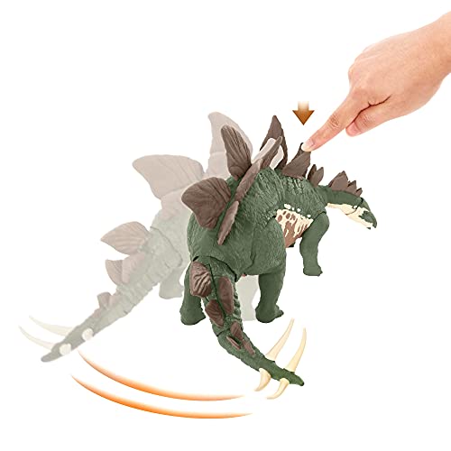 Jurassic World Dinosaurio Stegosaurus Escapista Figura articulada de juguete que escapa de su jaula (Mattel GWD62)
