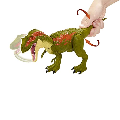 Jurassic World Mordedores Gigantes Albertosaurus Dinosaurio de ataque Figura de juguete para niños (Mattel GVG67)