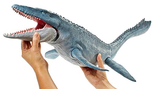 Jurassic World - Mosaurus Dinosaurio De Juguete, Multicolor (Mattel FNG24)