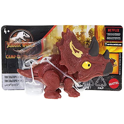 Jurassic World Triceratops Snap Squad Camp Cretaceous Hbx47 4+ Mattel Netflix