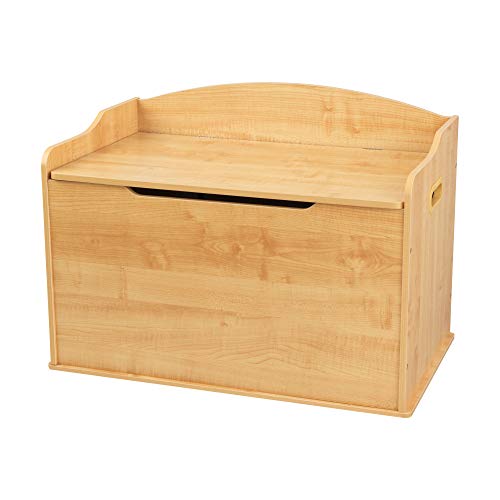 KidKraft Austin Baúl con Tapa para almacenaje de Juguetes, Muebles para Salas de Juego y Dormitorio de niños, Marrón (Madera), 77,6 x 46,4 x 49,8 cm , color/modelo surtido