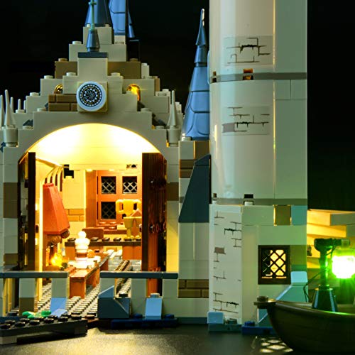 Kit De Iluminación Led para Harry Potter-Gran Comedor De Hogwarts-Compatible con Ladrillos De Construcción Lego Modelo 75954(NO Incluido En El Modelo)