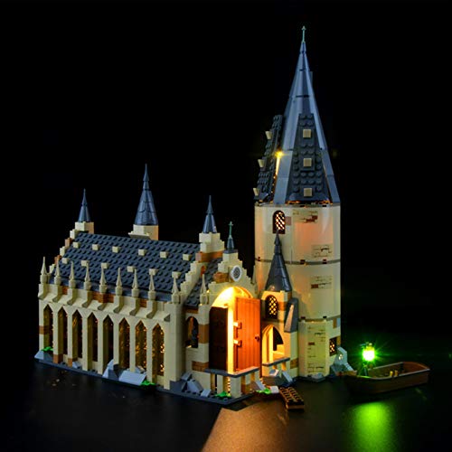 Kit De Iluminación Led para Harry Potter-Gran Comedor De Hogwarts-Compatible con Ladrillos De Construcción Lego Modelo 75954(NO Incluido En El Modelo)