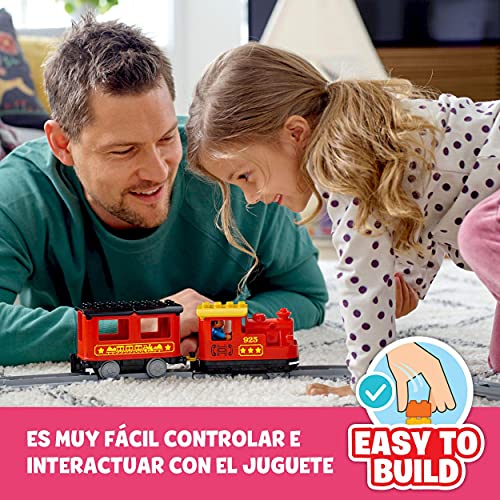 LEGO 10874 Duplo Town Tren de Vapor, Juguete de Construcción Educativo con Ladrillos para Niños y Niñas +2 años