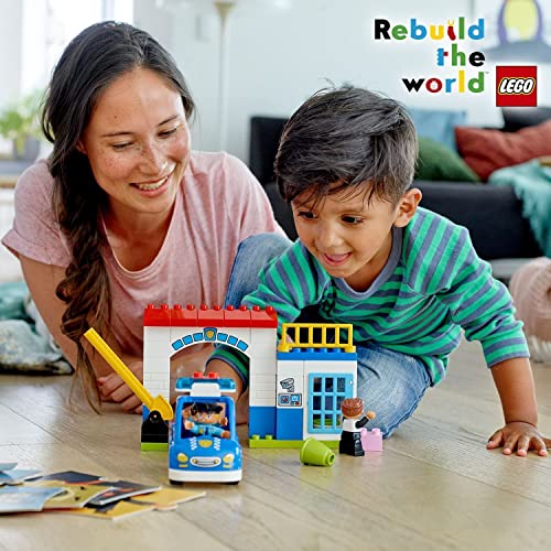 LEGO 10902 DUPLO Town Comisaría de Policía, Juguete de Construcción, Actividades Creativas para Niños y Niñas a partir de 2 años