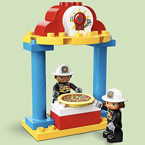LEGO 10903 Duplo Town Parque de Bomberos con Camion Juguete, Actividades Creativas para Niños y Niñas +2 años