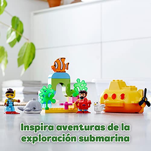 LEGO 10910 Duplo Town Aventura en Submarino Juguete de Construcción para Niños y Niñas +2 años con 2 Mini Figuras
