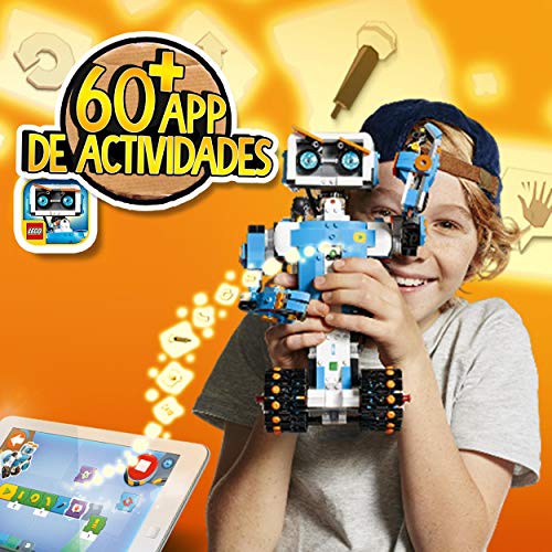 LEGO 17101 Boost Caja de Herramientas Creativas, Maqueta 5en1, Juguete de Construcción con App de Programación