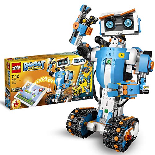 LEGO 17101 Boost Caja de Herramientas Creativas, Maqueta 5en1, Juguete de Construcción con App de Programación