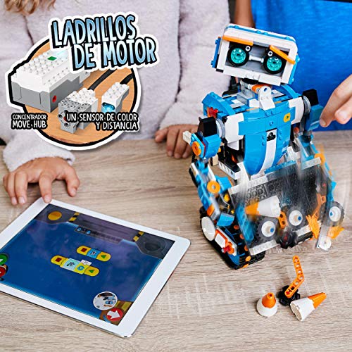 LEGO 17101 Boost Caja de Herramientas Creativas, Maqueta 5en1, Juguete de Construcción con App de Programación