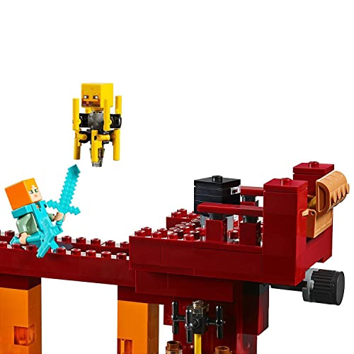 LEGO 21154 Minecraft El Puente del Blaze Juguete de Construcción para Niños 8 años con 4 Mini Figuras