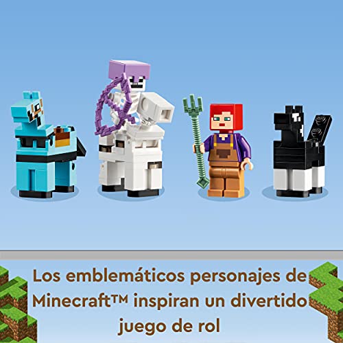 LEGO 21171 Minecraft El Establo de los Caballos, Juguete para Niños de 8 Años y Más con Caballos, Granja y Mini Figuras