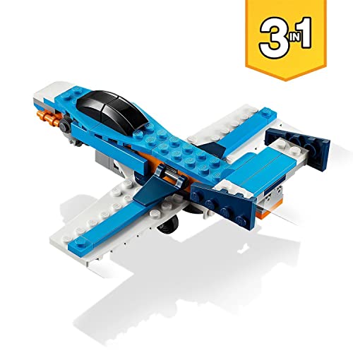 LEGO 31099 Creator 3 en 1 Avión de Hélice o Jet o Helicóptero Juguete de Construcción para Niños +6 años