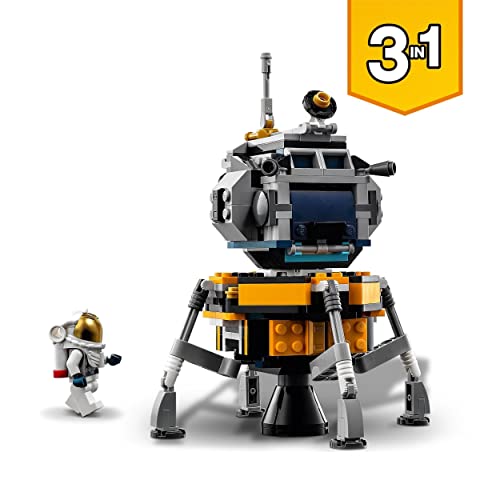 LEGO 31117 Creator 3en1 Aventura en Lanzadera Espacial, Nave Espacial de Juguete, Juegos de Construcción para Niños
