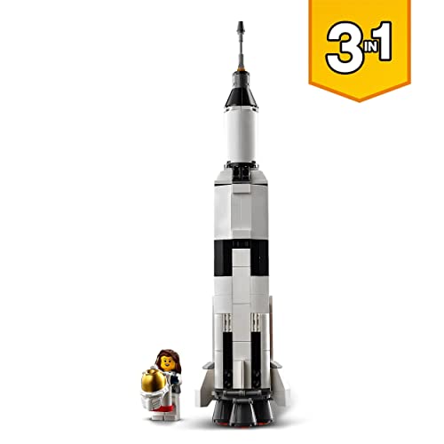 LEGO 31117 Creator 3en1 Aventura en Lanzadera Espacial, Nave Espacial de Juguete, Juegos de Construcción para Niños