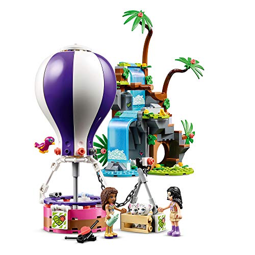 LEGO 41423 Friends Rescate en la Jungla del Tigre en Globo, Juguete de Construcción con Figuras de Animales para Niños +7 años