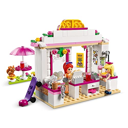 LEGO 41426 Friends Cafetería del Parque de Heartlake City, Set de Construcción con Cocina de Juguete y 2 Mini Muñecas