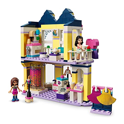 LEGO 41427 Friends Tienda de Moda de Emma Juguete de Construcción para Niños y Niñas de +6 años Boutique con Mini Muñecas