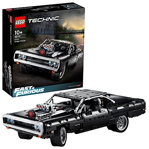 LEGO 42111 Technic Dom's Dodge Charger Modelo de Coleccionista de Coche de Carreras de Fast & Furious Set de Construcción