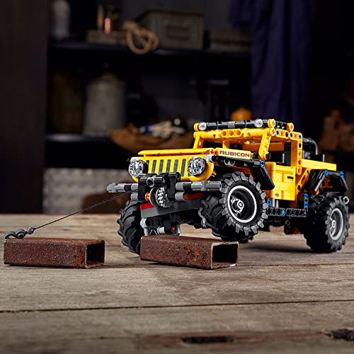 LEGO 42122 Technic Jeep Wrangler, Coche 4x4 de Juguete, Vehículo Off Roader SUV, Maqueta Set de Construcción