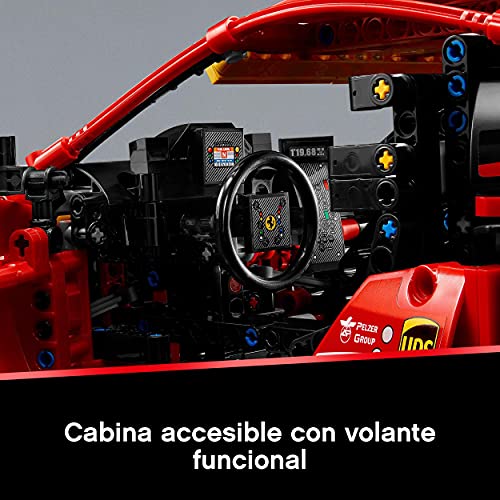 LEGO 42125 Technic Ferrari 488 GTE “AF Corse #51" Modelo de Coche de Carreras Exclusivo, Set de Construcción para Adultos