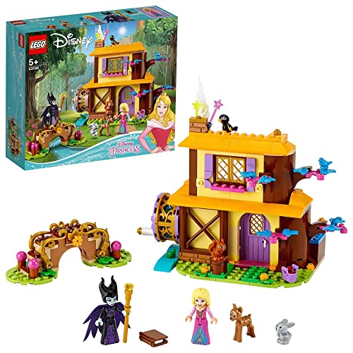 LEGO 43188 Disney Princess Cabaña en el Bosque de Aurora Juguete de Construcción