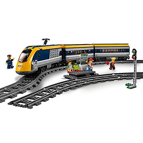 LEGO 60197 City Trains Tren de pasajeros, Set de Construcción con Motor a Control Remoto por Bluetooth con Mini Figuras