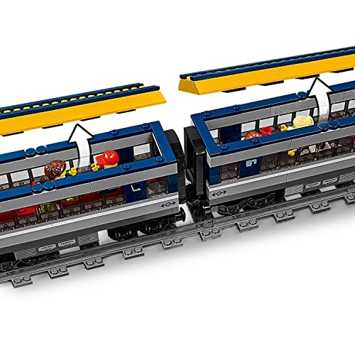 LEGO 60197 City Trains Tren de pasajeros, Set de Construcción con Motor a Control Remoto por Bluetooth con Mini Figuras