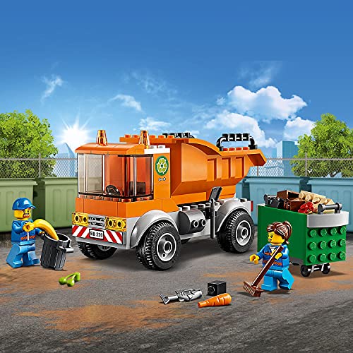 LEGO 60220 City Camión de la Basura de Juguete, Juegos de Coches y Regalos para Niños y Niñas +4 Años con 2 Mini Figuras