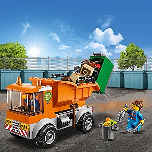 LEGO 60220 City Camión de la Basura de Juguete, Juegos de Coches y Regalos para Niños y Niñas +4 Años con 2 Mini Figuras