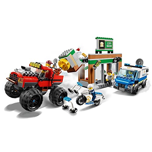 LEGO 60245 City Policía: Atraco del Monster Truck Set de Construcción con Vehículos