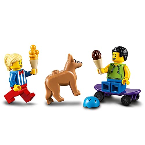 LEGO 60253 City Camión de los Helados de Juguete con Mini Figura de Perro, Regalo para Niños y Niñas +5 Años
