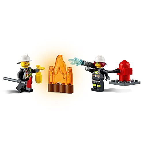 LEGO 60280 City Bomberos, Camión de Bomberos Juguete con Escalera y Mini Figura de Bombero, Idea de Regalo para Niños y Niñas +4 Años