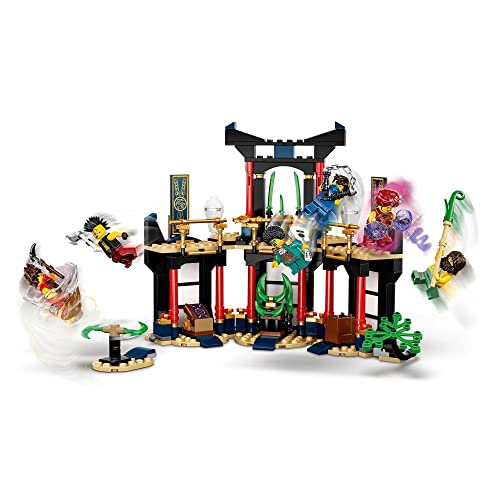 LEGO 71735 Ninjago Legacy Torneo de los Elementos Set de Construcción de Templo con Arena de Batalla y Mini Figura Dorada