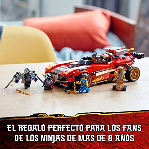 LEGO 71737 Ninjago Legacy 71737 Deportivo Ninja X-1, Coche y Moto de Juguete con Mini Figura Dorada de Cole