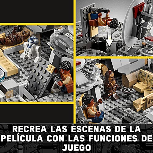 LEGO 75257 Star Wars Halcón Milenario Set de Construcción de Nave Espacial con Mini Figuras de Chewbacca, Lando, C-3PO, R2-D2