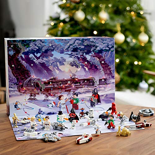 LEGO 75279 Star Wars Calendario de Adviento Navidad 2020, Miniset de Contrucción con Naves Estelares y Personajes Icónicos