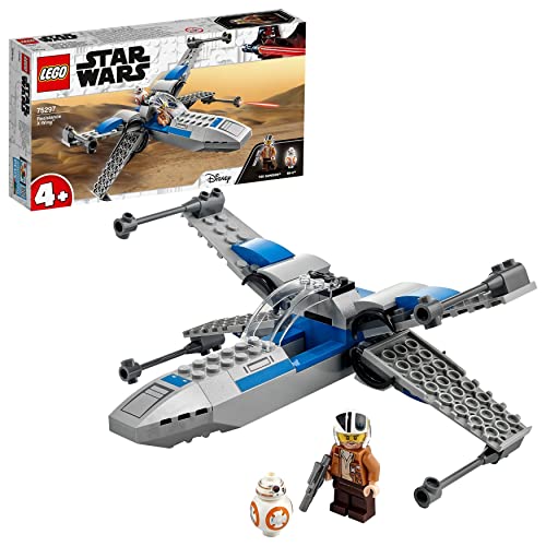 LEGO 75297 Star Wars ala-X de la Resistencia, Nave Espacial de Juguete con Mini Figuras de BB-8 y más para Niños de +4 años