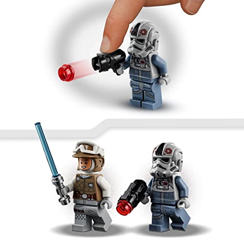 LEGO 75298 Star Wars Microfighters: AT-AT vs. Tauntaun Juguete de construcción con Mini Figura de Luke Skywalker y Caminante