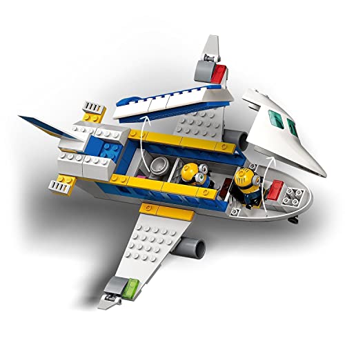 LEGO 75547 Minions El Origen de GRU, Minion Piloto en Práctica, Avión de Juguete para Niños y Niñas +4 años con Mini Figuras
