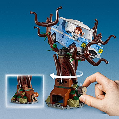 LEGO 75953 Harry Potter Sauce Boxeador de Hogwarts Juguete de Construcción con Ford Anglia, 6 Mini Figuras y Lechuza Hedwig